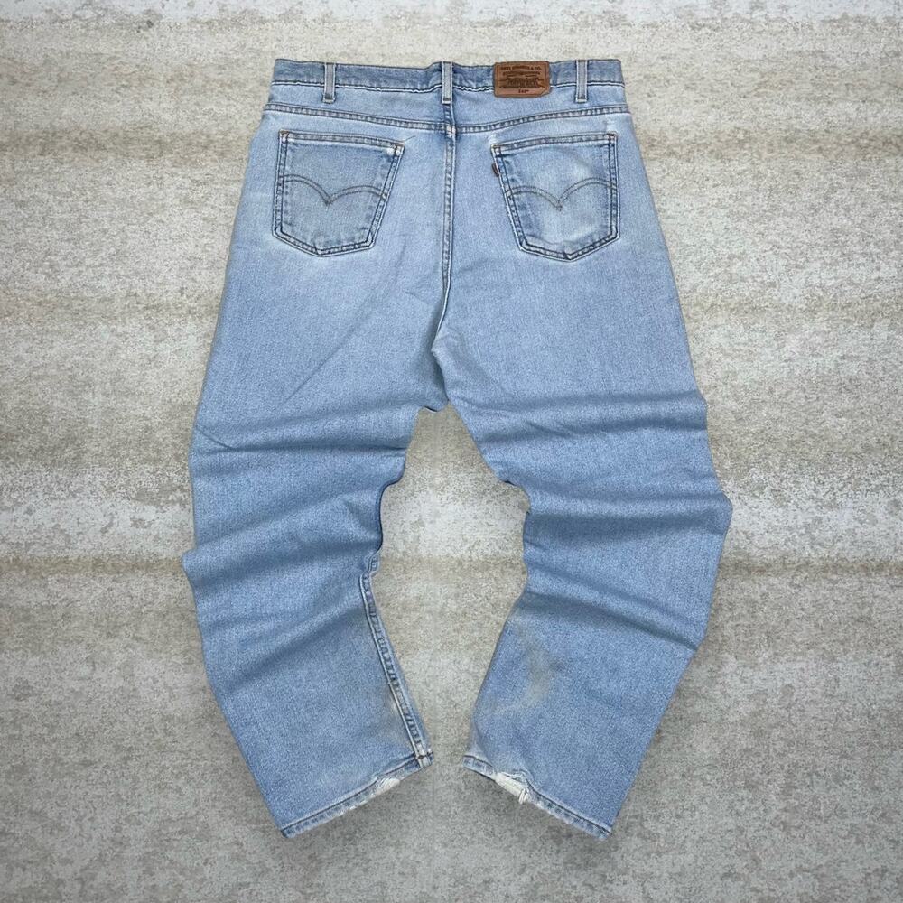 Vintage 90s Levis 540 Jeans 38x30 Relaxed Flex Fit Light Wash Denim